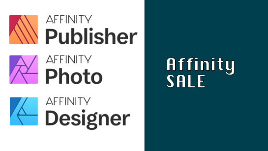 Affinity Designerがスプリングセールで50%OFFのセール中！急げ！（2022年05月16日更新）