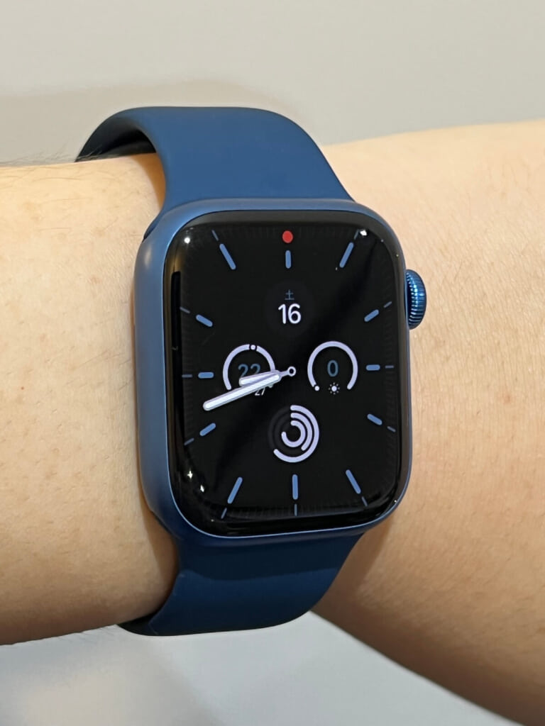 Apple Watch 7ブルーアルミニウムレビュー！44mmモデルからの買い替え 