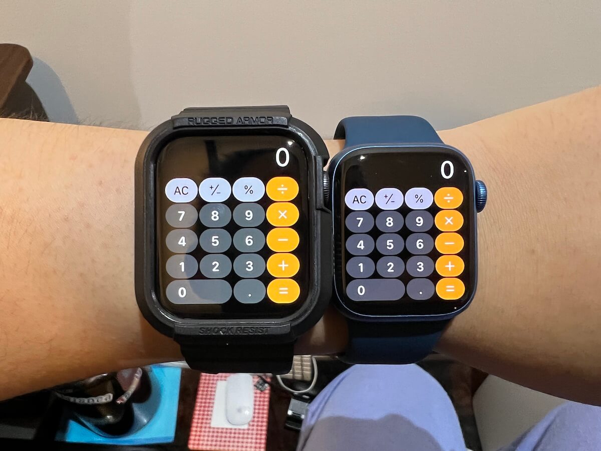 Apple Watch Series 7と4の比較