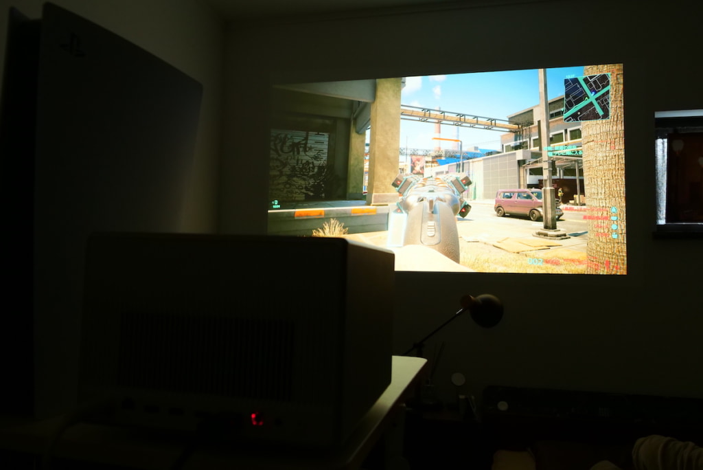 XGIMI HORIZON Ultraでゲームをプレイしている画像