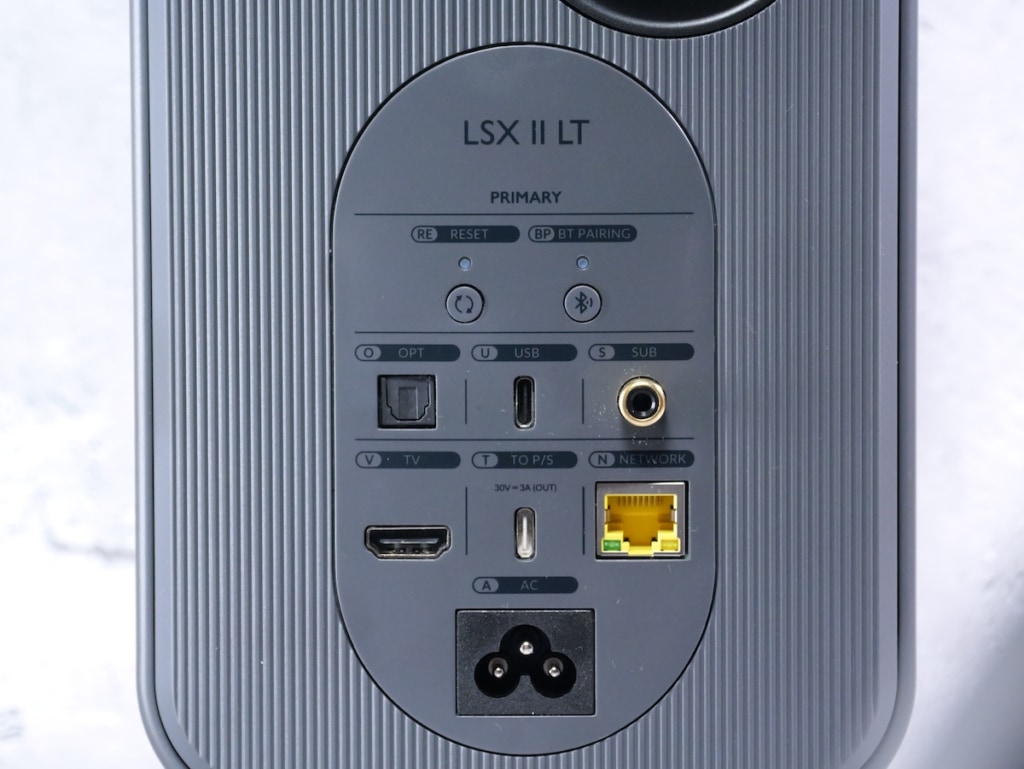 KEF LSX Ⅱ LTの背面